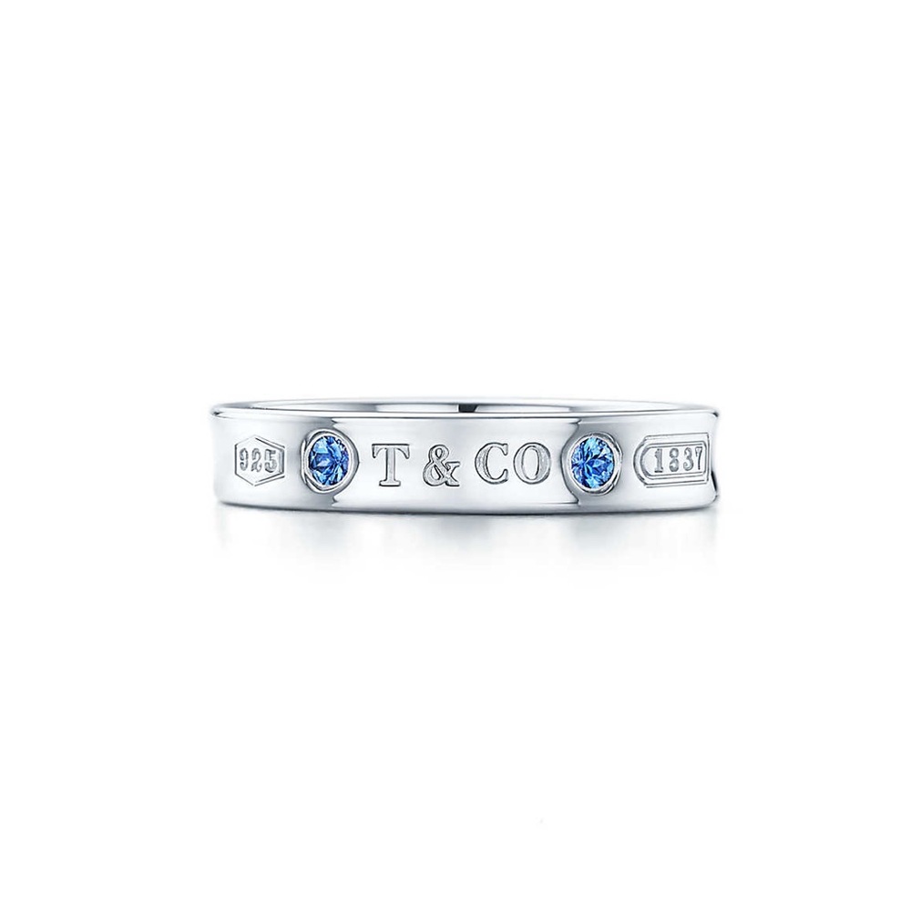 Tiffany & Co. 1837 Sapphire Ring - Picture 7 of 7